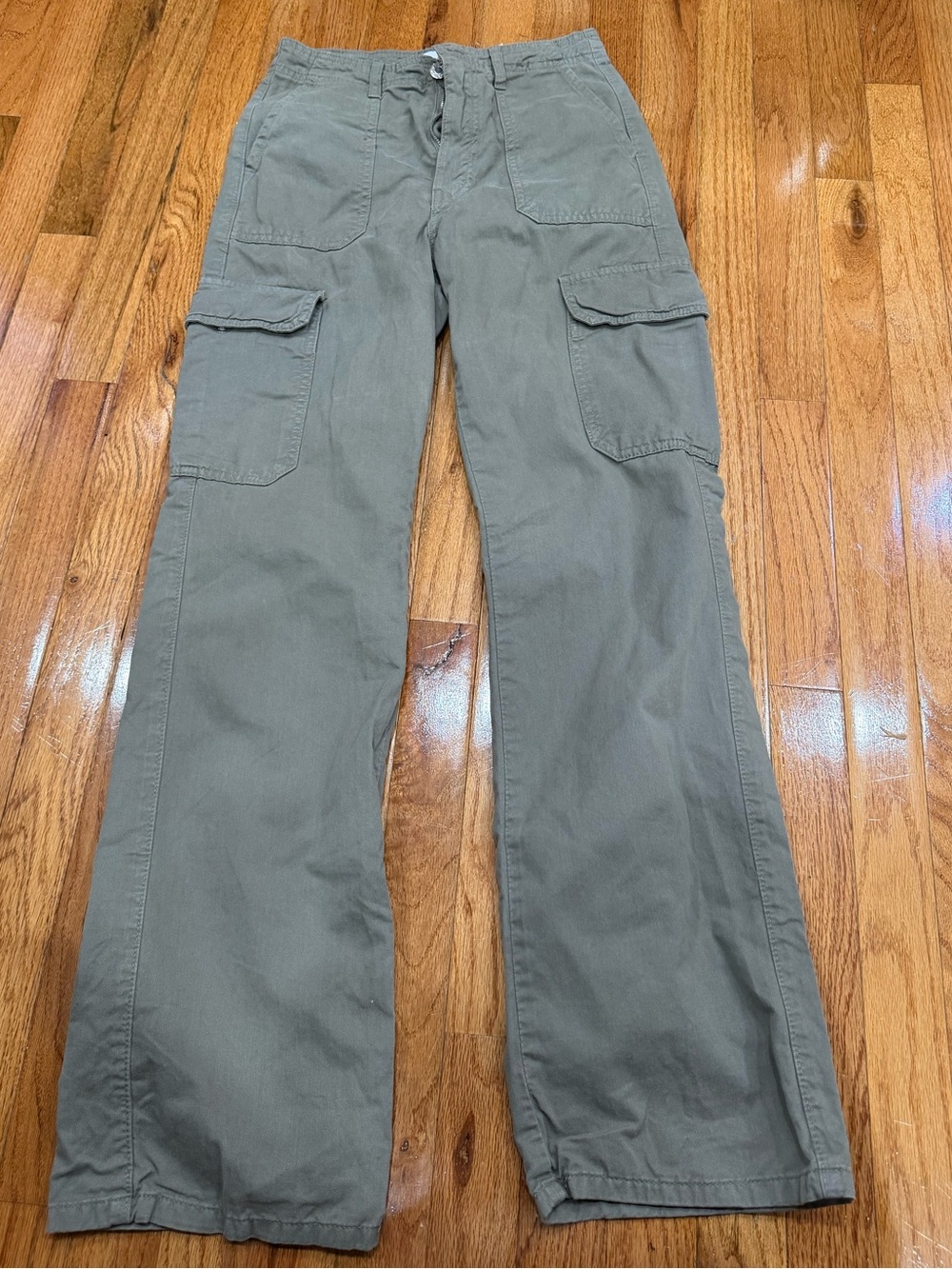 Zara Olive Green Cargo Pants — Size 2 — Gently Worn